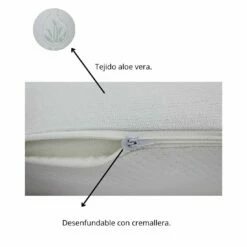 Acomoda Textil - Almohada Viscoelástica Doble Funda. Almohada Con Tejido Aloe Vera, Desenfundable Con Cremallera, Adaptable Al Cuello. (70 Cm) -Forros De Cama Ventas 2024 f5fd5f50e066eac100fb86b6e642e4b9906f2081 5edf1ea8d1c04874b5c5cdc540bede44