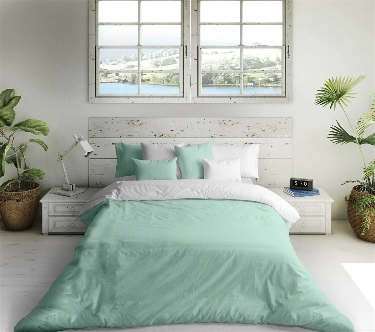 FUNDA NORDICA BICOLOR REVERSIBLE VERDE 702 / BLANCO CAMA 90 3 FUNDA NORDICA BICOLOR REVERSIBLE VERDE 702 / BLANCO CAMA 90