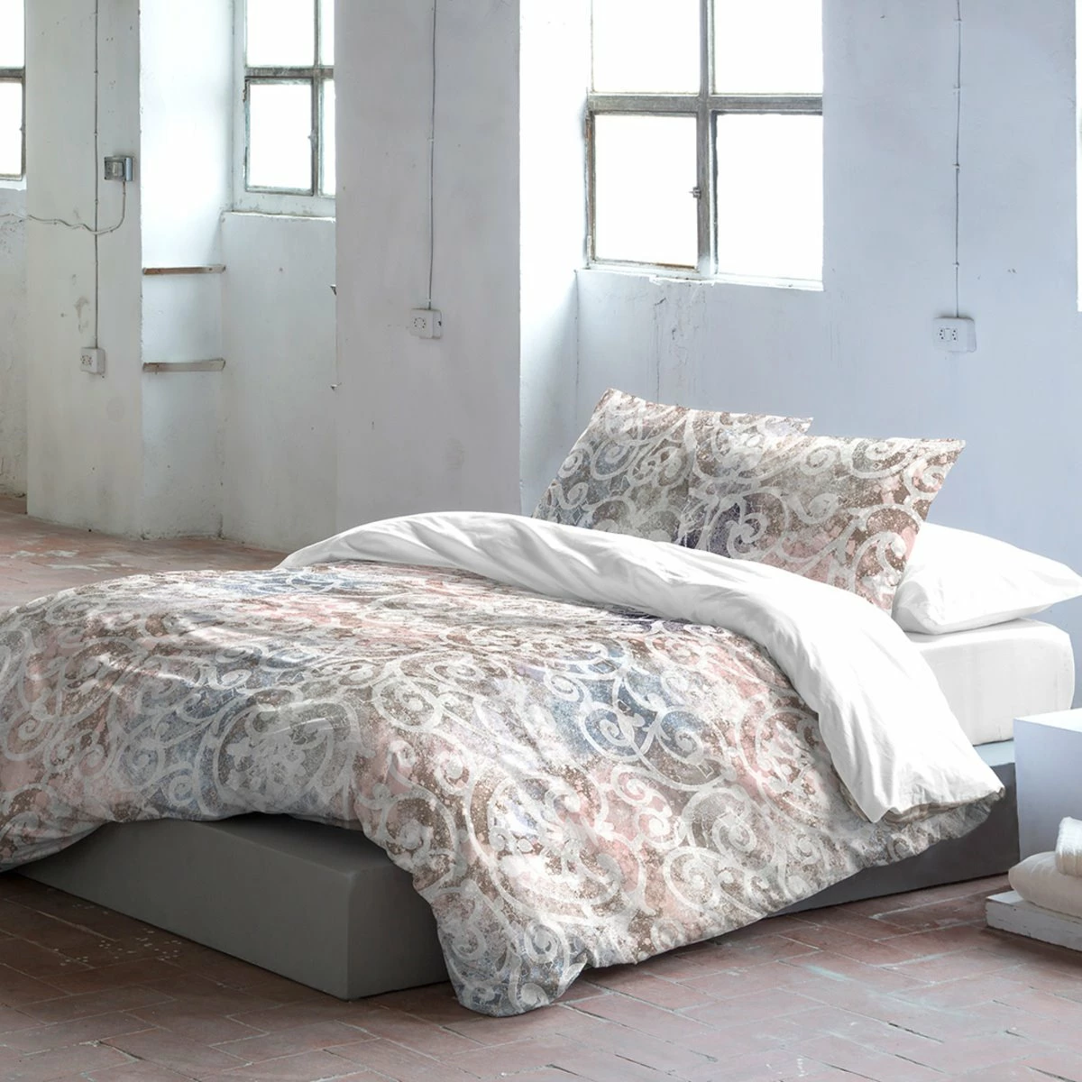 Guy Laroche Funda Nórdica NANTAISEmalva/beige/azul 200x200 Cm 5 Guy Laroche Funda Nórdica NANTAISEmalva/beige/azul 200x200 Cm - Imagen 3